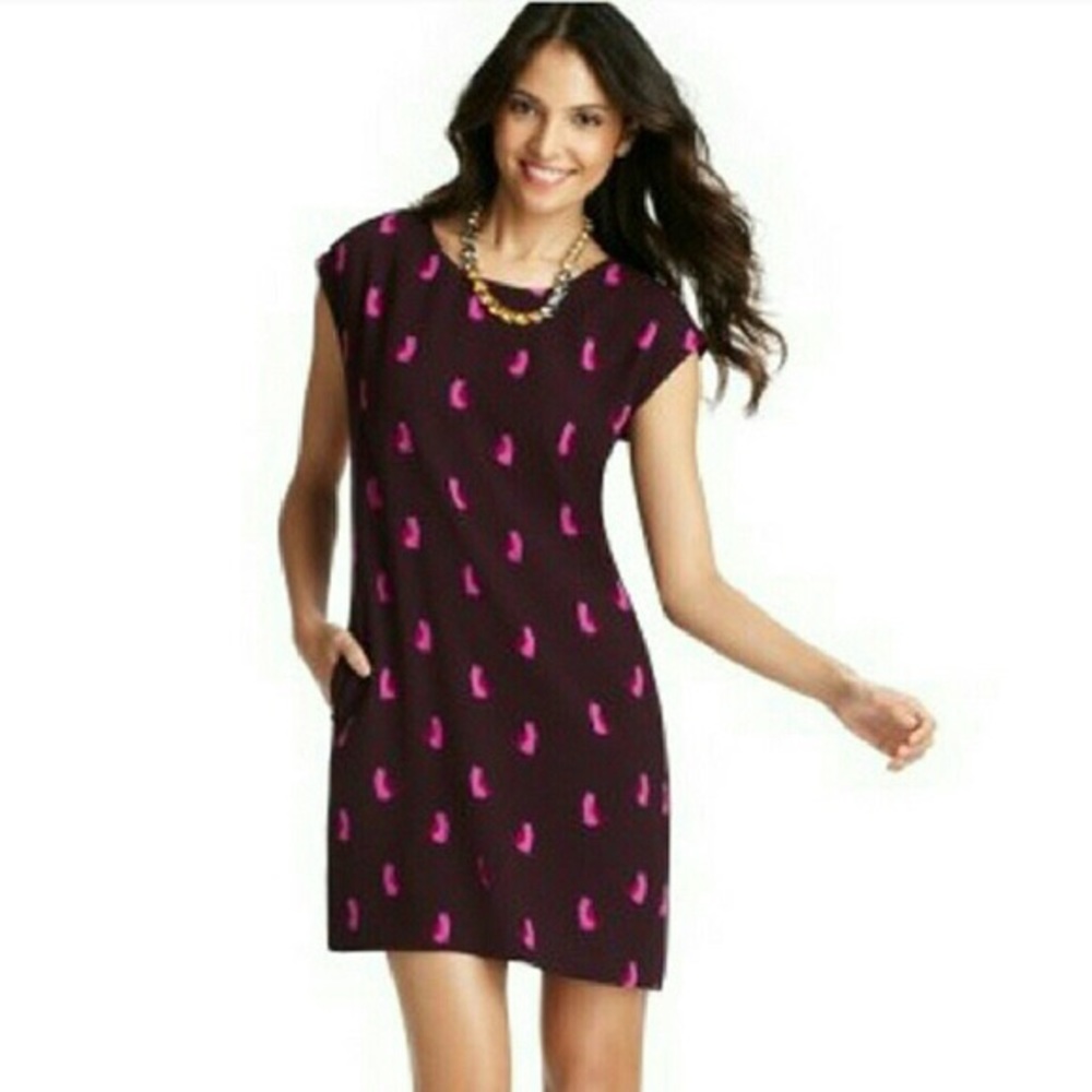 Cute pink cat print Loft dress!